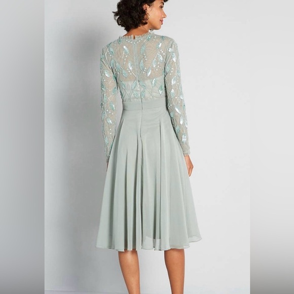 ModCloth wondering amongst dress uk 14/us 10 nwt retro cocktail party dress - Picture 3 of 7